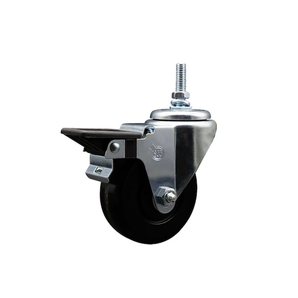 35 Inch Phenolic 12 MM Threaded Stem Caster with Brake